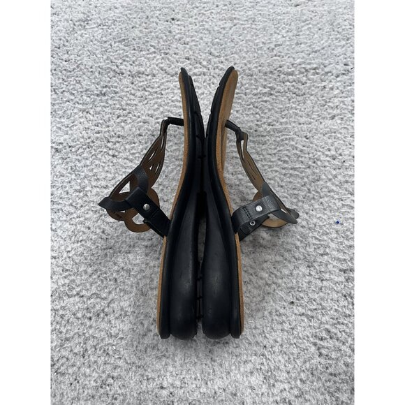 Women's Natural Soul Jennie Black Thong Flip Flop Sandals Size 8.5 - Picture 5 of 9